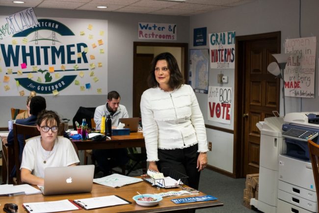 gretchen whitmer in campaign office